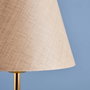 Opviq Lámpara de mesa AYD-3402 Beige y Dorado